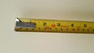 A tape measure measures
